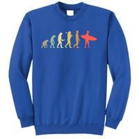 Retro Surfing Evolution Gift For Surfers Meaningful Gift Sweatshirt