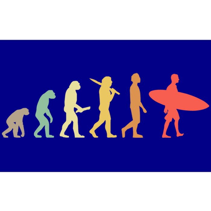 Retro Surfing Evolution Gift For Surfers Meaningful Gift Bumper Sticker