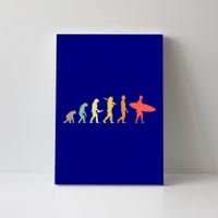 Retro Surfing Evolution Gift For Surfers Meaningful Gift Canvas