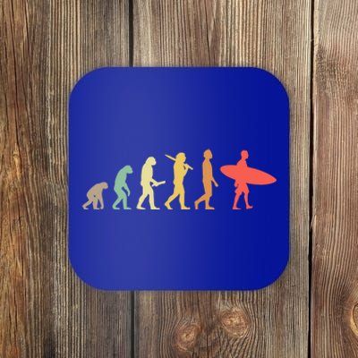 Retro Surfing Evolution Gift For Surfers Meaningful Gift Coaster