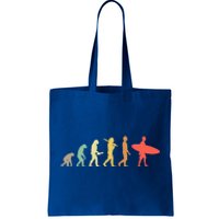 Retro Surfing Evolution Gift For Surfers Meaningful Gift Tote Bag