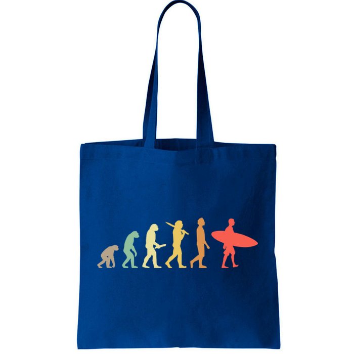 Retro Surfing Evolution Gift For Surfers Meaningful Gift Tote Bag