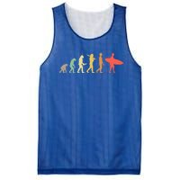 Retro Surfing Evolution Gift For Surfers Meaningful Gift Mesh Reversible Basketball Jersey Tank