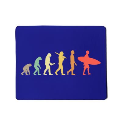 Retro Surfing Evolution Gift For Surfers Meaningful Gift Mousepad