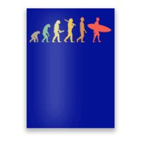 Retro Surfing Evolution Gift For Surfers Meaningful Gift Poster