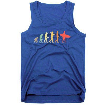 Retro Surfing Evolution Gift For Surfers Meaningful Gift Tank Top