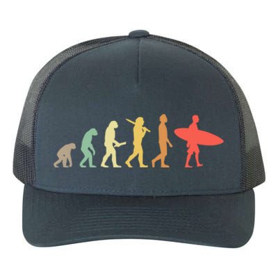 Retro Surfing Evolution Gift For Surfers Meaningful Gift Yupoong Adult 5-Panel Trucker Hat