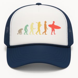 Retro Surfing Evolution Gift For Surfers Meaningful Gift Trucker Hat