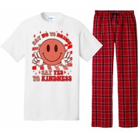 Retro Smiley Emoji Say No To Drugs Say Yes To Kindness Substance Abuse Awareness Pajama Set