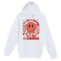 Retro Smiley Emoji Say No To Drugs Say Yes To Kindness Substance Abuse Awareness Premium Pullover Hoodie