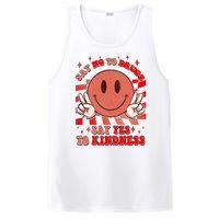 Retro Smiley Emoji Say No To Drugs Say Yes To Kindness Substance Abuse Awareness PosiCharge Competitor Tank