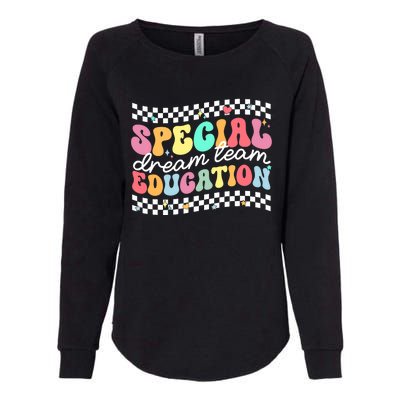 Retro Special Education Squad Groovy Dream Team Sped Teacher Womens California Wash Sweatshirt