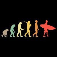 Retro Surfing Evolution Gift For Surfers Sweatshirt
