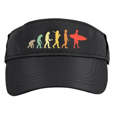 Retro Surfing Evolution Gift For Surfers Adult Drive Performance Visor
