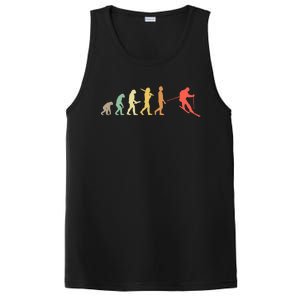 Retro Skiing Evolution Gift For Skiers Gift PosiCharge Competitor Tank