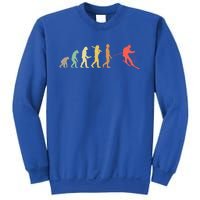 Retro Skiing Evolution Gift For Skiers Gift Sweatshirt