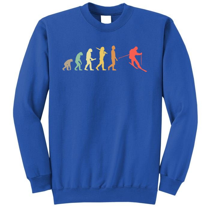 Retro Skiing Evolution Gift For Skiers Gift Sweatshirt