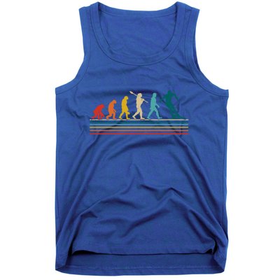 Retro Ski Evolution Ski Lover Skier Novelty Gift Tank Top