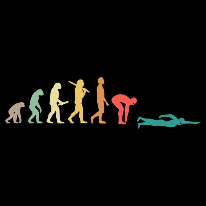 Retro Swimming Evolution Gift For Swimmers Gift City Backpack