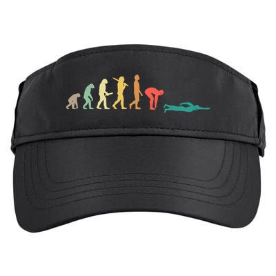 Retro Swimming Evolution Gift For Swimmers Gift Adult Drive Performance Visor