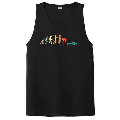 Retro Swimming Evolution Gift For Swimmers Gift PosiCharge Competitor Tank