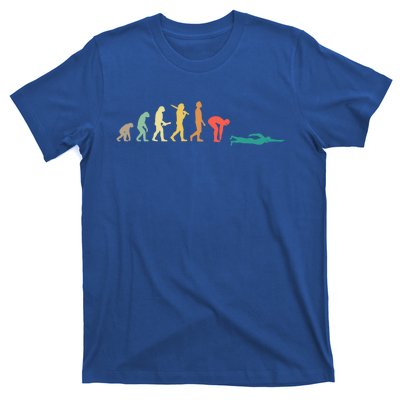 Retro Swimming Evolution Gift For Swimmers Gift T-Shirt