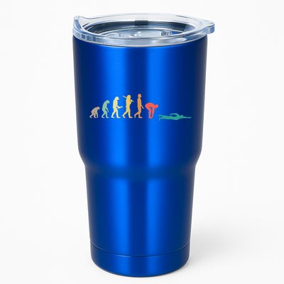 Retro Swimming Evolution Gift For Swimmers Gift Tumbler