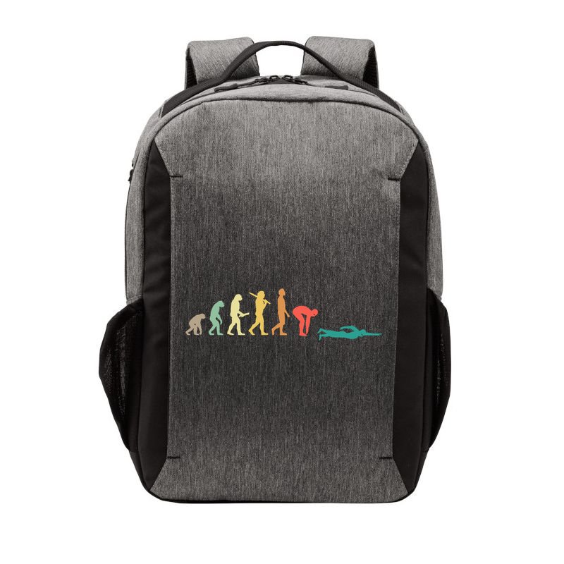Retro Swimming Evolution Gift For Swimmers Gift Vector Backpack