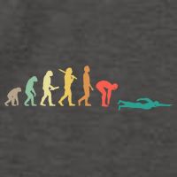 Retro Swimming Evolution Gift For Swimmers Gift Vector Backpack