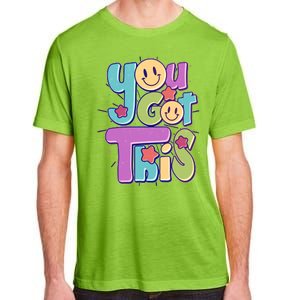 Retro Smiley Emoji You Got This Adult ChromaSoft Performance T-Shirt