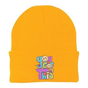 Retro Smiley Emoji You Got This Knit Cap Winter Beanie