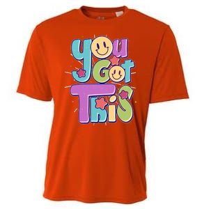 Retro Smiley Emoji You Got This Cooling Performance Crew T-Shirt