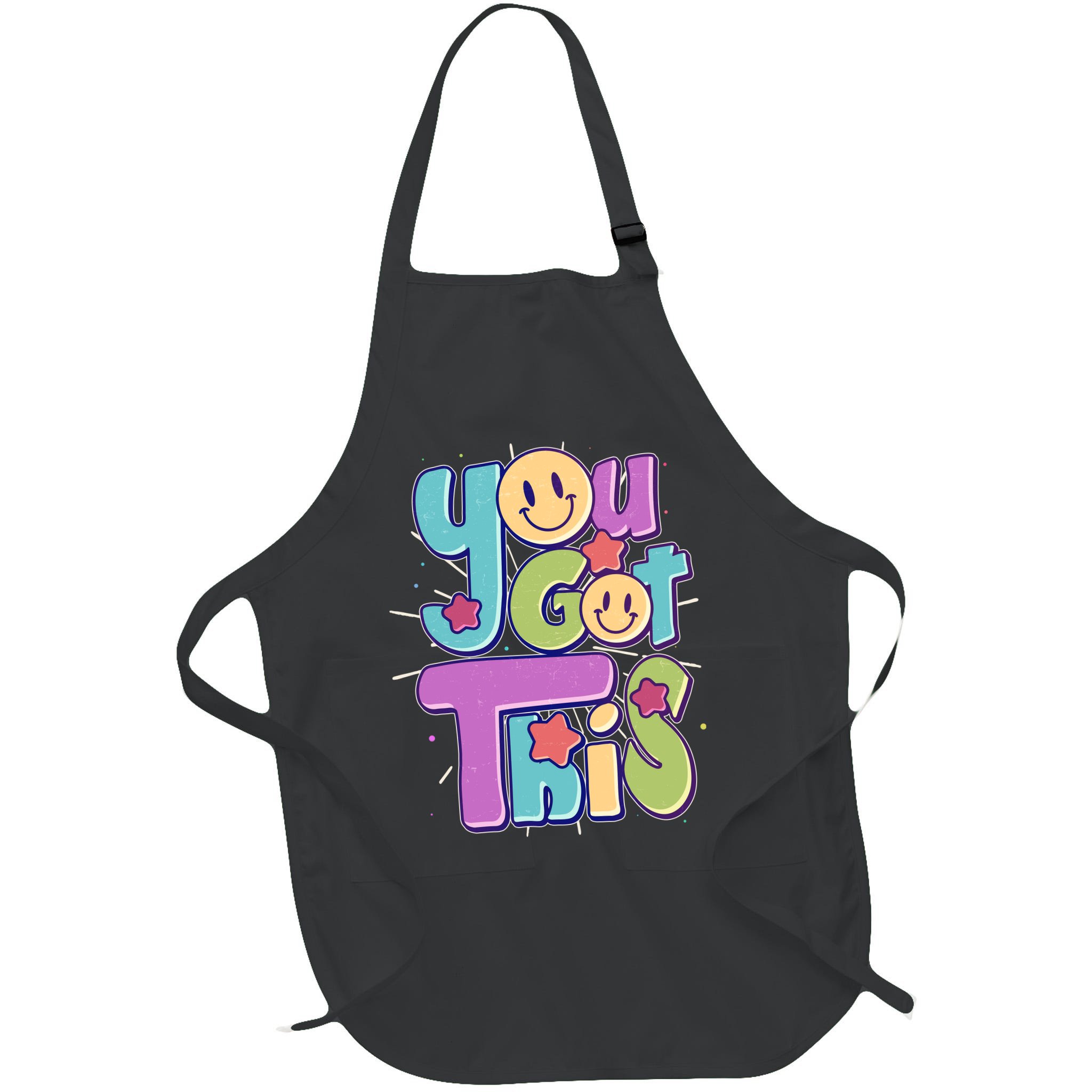 Retro Smiley Emoji You Got This Apron