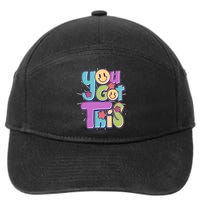 Retro Smiley Emoji You Got This 7-Panel Snapback Hat