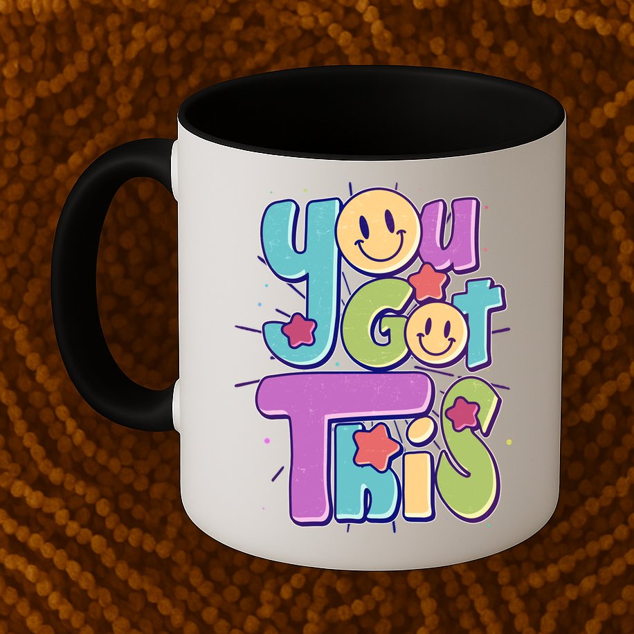 Retro Smiley Emoji You Got This Mug