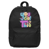 Retro Smiley Emoji You Got This 16 in Basic Backpack