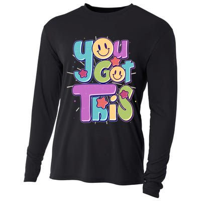 Retro Smiley Emoji You Got This Cooling Performance Long Sleeve Crew