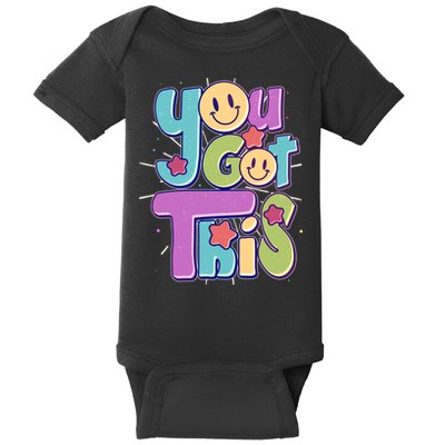 Retro Smiley Emoji You Got This Baby Bodysuit