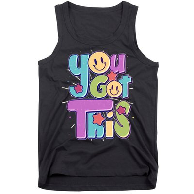 Retro Smiley Emoji You Got This Tank Top
