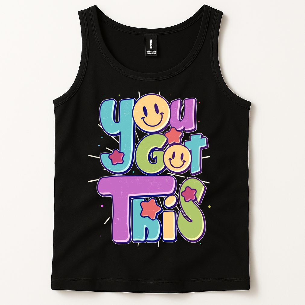 Retro Smiley Emoji You Got This Tank Top