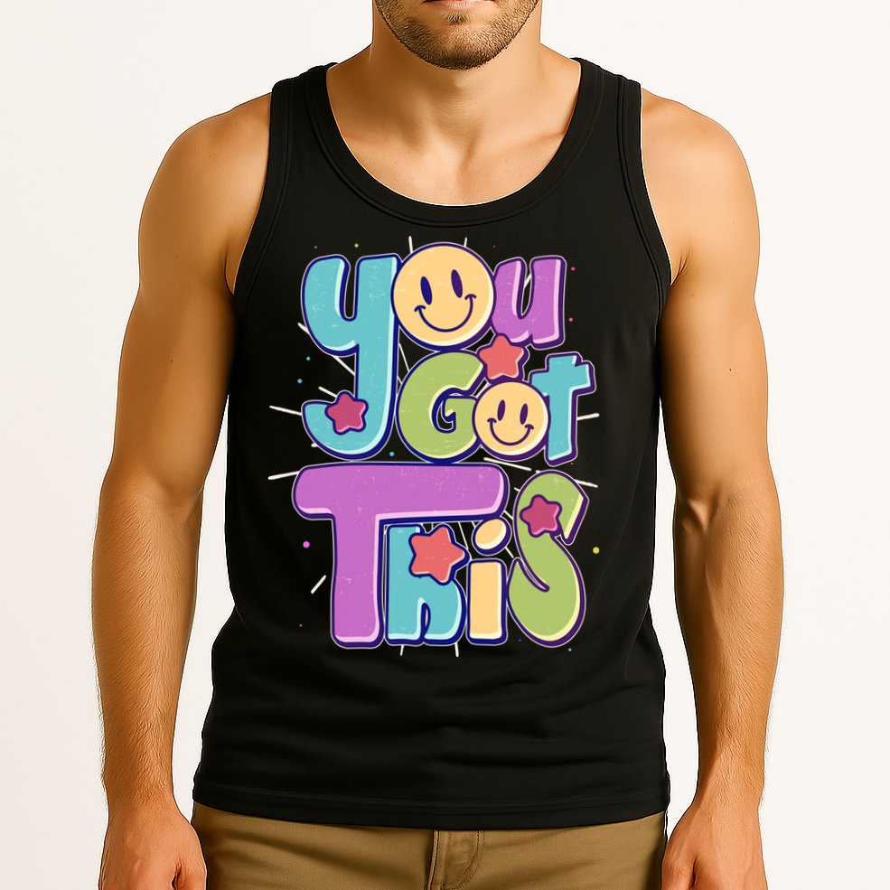 Retro Smiley Emoji You Got This Tank Top