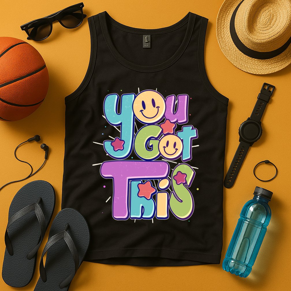 Retro Smiley Emoji You Got This Tank Top