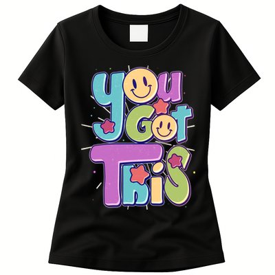 Retro Smiley Emoji You Got This Womens T-Shirt
