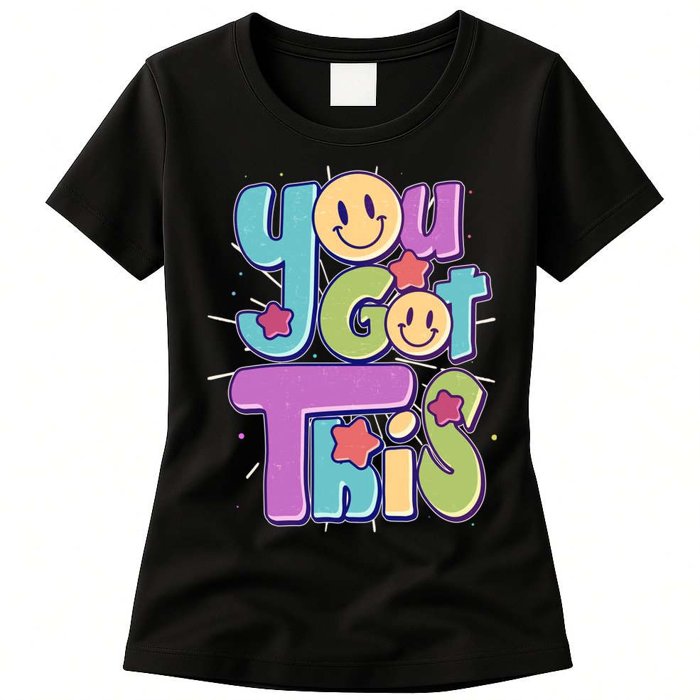 Retro Smiley Emoji You Got This Womens T-Shirt