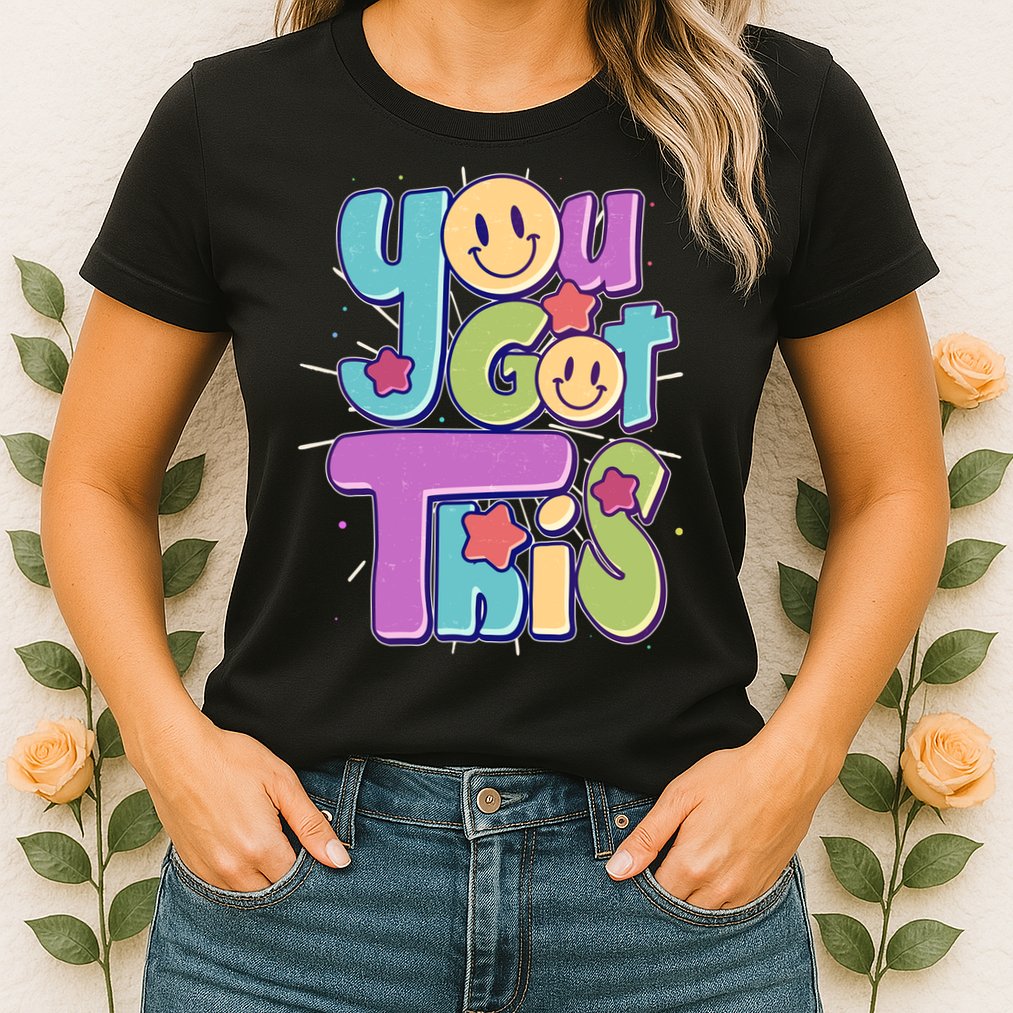 Retro Smiley Emoji You Got This Womens T-Shirt
