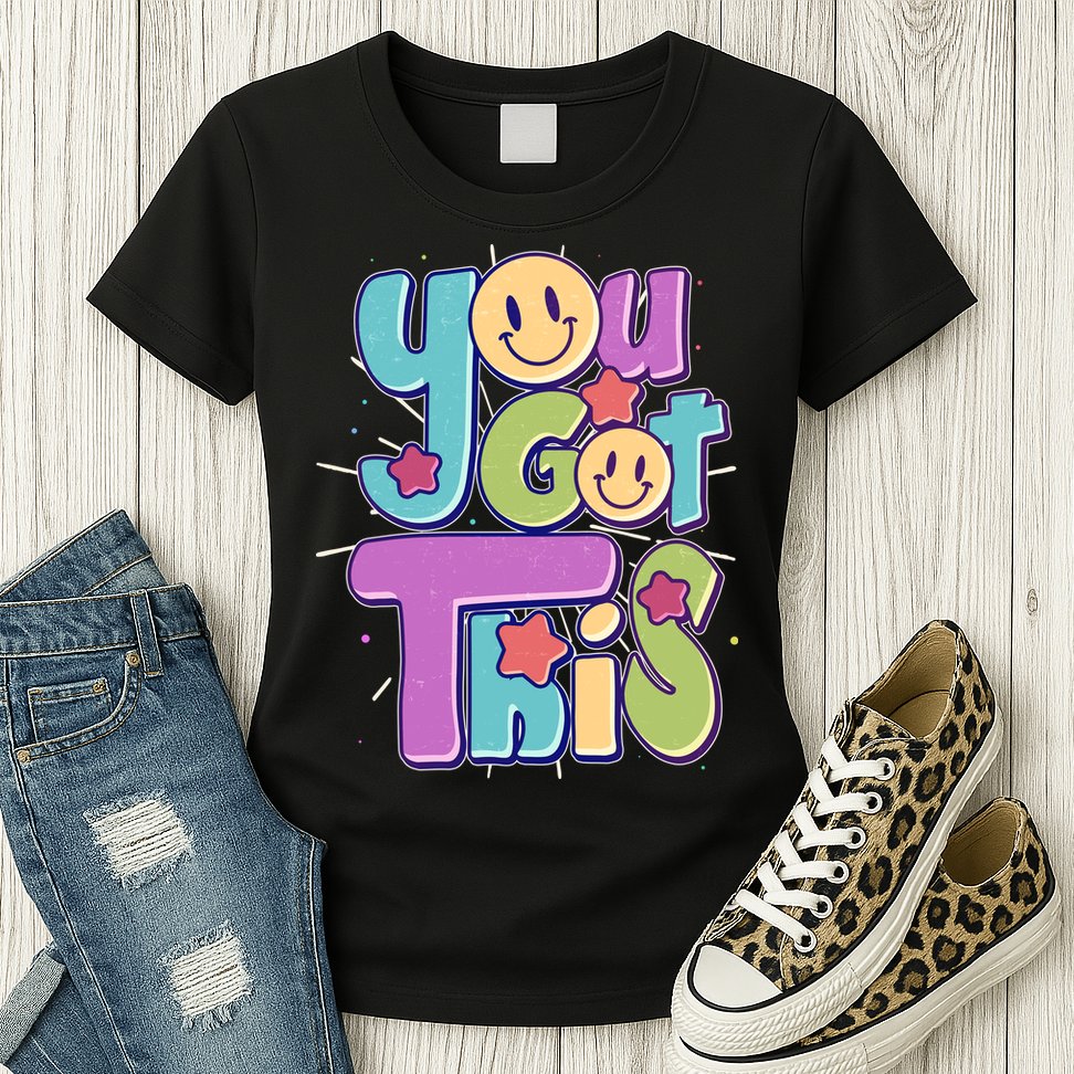 Retro Smiley Emoji You Got This Womens T-Shirt