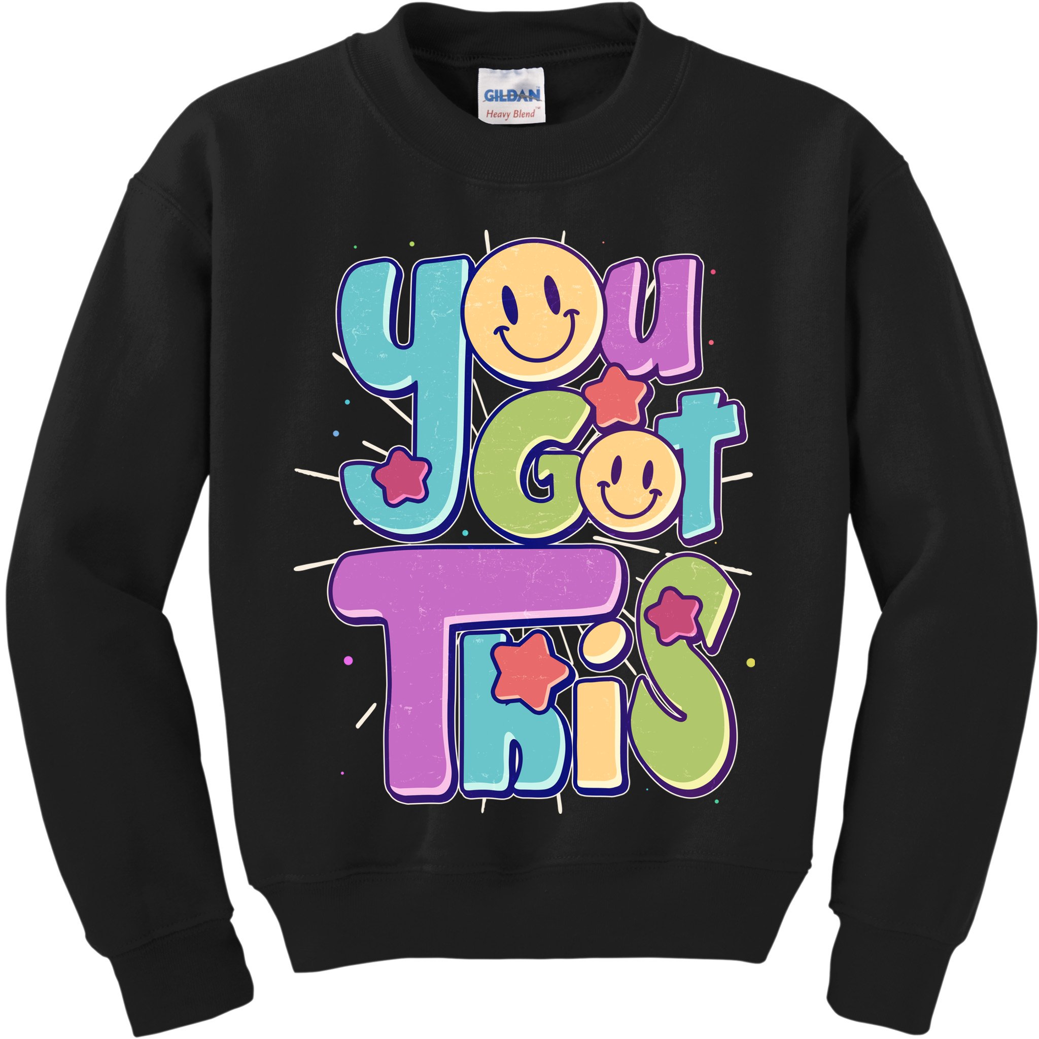 Retro Smiley Emoji You Got This Kids Sweatshirt
