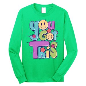 Retro Smiley Emoji You Got This Long Sleeve Shirt