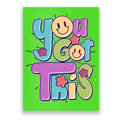 Retro Smiley Emoji You Got This Poster