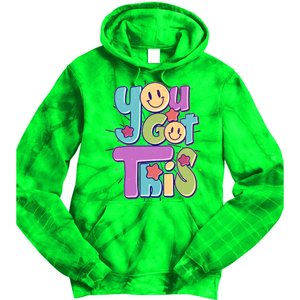 Retro Smiley Emoji You Got This Tie Dye Hoodie